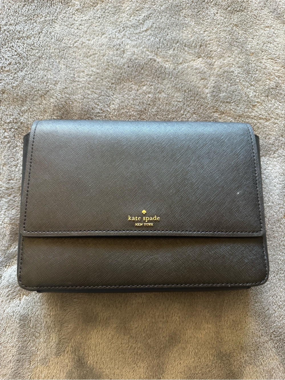 Black Saffiano Leather Crossbody Bag Kate Spade New York - NEW w/ Tag - Picture 2 of 8